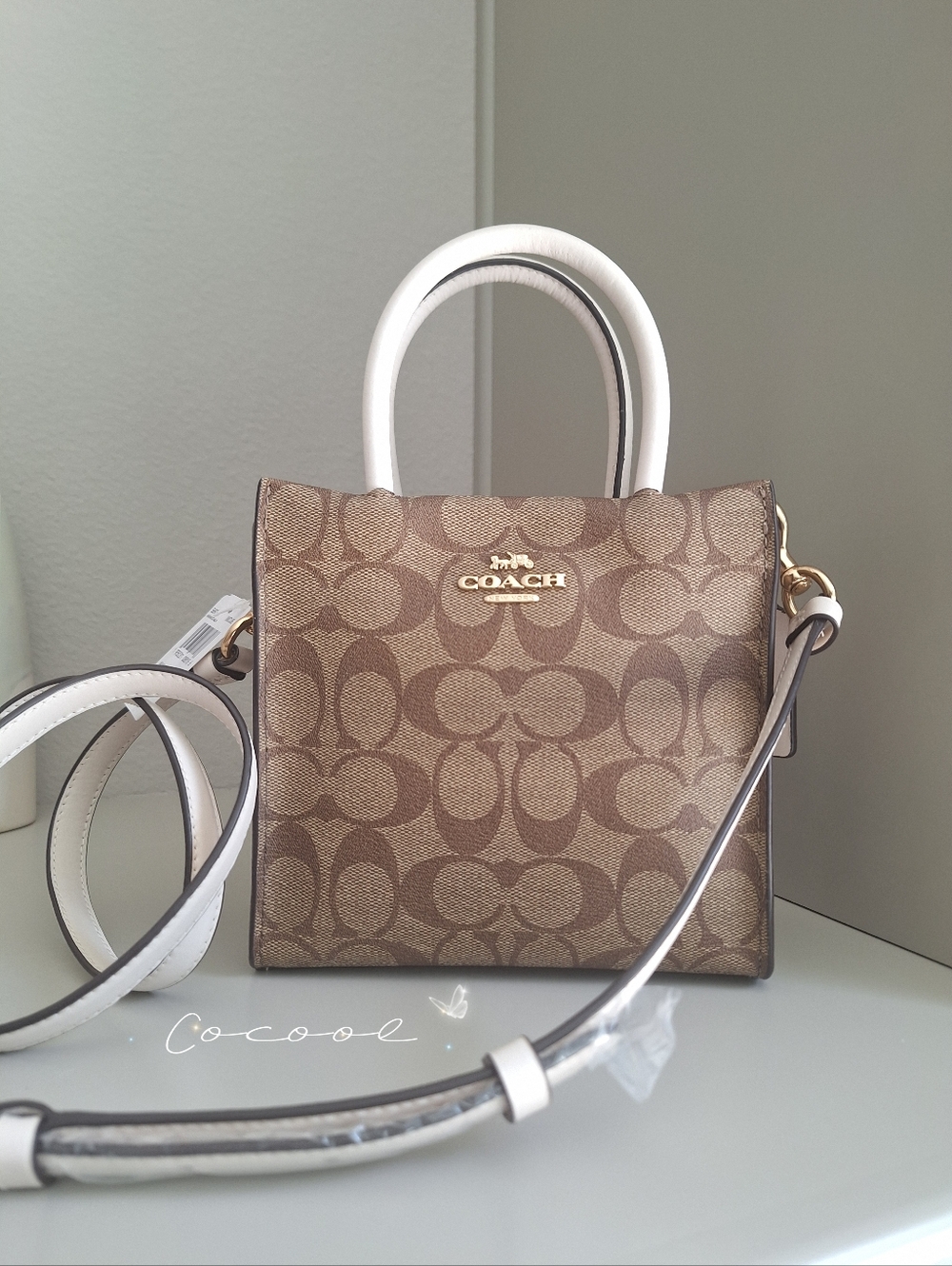 NWT Coach MINI CALLY CROSSBODY IN SIGNATURE CANVAS